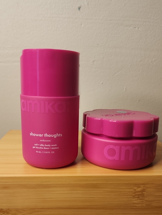amika Other - amika Shower Thoughts Soft + Silky Body Wash — Hot Pink Bottle